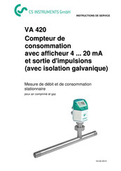 CS Instruments VA 420 Instructions De Service