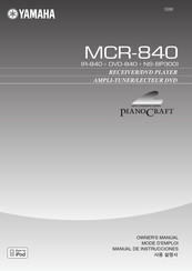 Yamaha PianoCraft MCR-840 Mode D'emploi