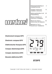 Vetus ECGPS Manuel D'utilisation Et Instructions D'installation