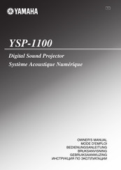 Yamaha YSP-1100 Mode D'emploi