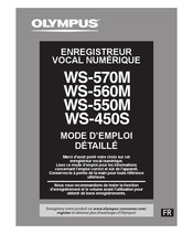 Olympus WS-550M Mode D'emploi Détaillé