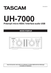 Tascam UH-7000 Mode D'emploi