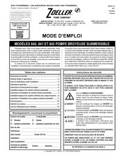 Zoeller 800 Serie Mode D'emploi