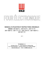 TECNOEKA EKF 1064 TC Manuel D'utilisation Et Instructions Originales