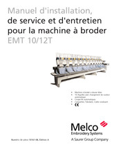 Melco EMT 10T Manuel D'installation, De Service Et D'entretien