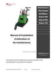 Kersten ECOflame Select 350 Manuel D'installation, D'utilisation Et De Maintenance