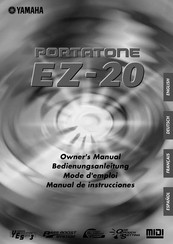 Yamaha Portatone EZ-20 Mode D'emploi
