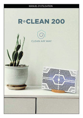 Clean Air Way R-CLEAN 200 Manuel D'utilisation