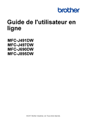 Brother MFC-J491DW Guide De L'utilisateur En Ligne