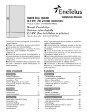 Tabuchi Electric EHW-S55P3B-PNUS Manuel D'installation