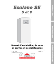 geminox Ecolane SE 7 C Manuel D'installation, De Mise En Service Et De Maintenance