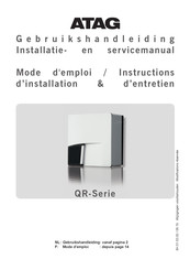 Atag QR Serie Mode D'emploi / Instructions D'installation & D'entretien