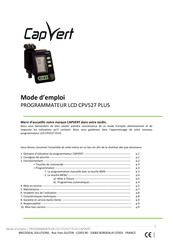 CAPVERT CPV527 PLUS Mode D'emploi