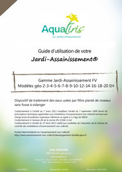 AQUATIRIS Jardi-Assainissement FV Série Guide D'utilisation