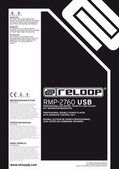 Reloop RMP-2760 USB Mode D'emploi