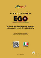 AB Tecno Abexo Ego Guide D'utilisation