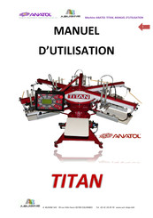 ANATOL TITAN Manuel D'utilisation