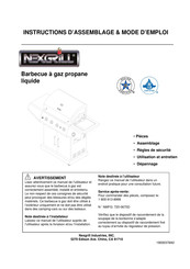 Nexgrill Industries 720-0670D Instructions D'assemblage & Mode D'emploi