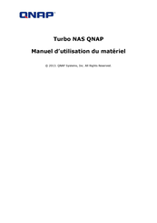 QNAP Turbo NAS TS-459 Pro Manuel D'utilisation Du Matériel