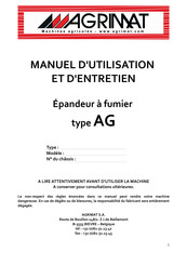 AGRIMAT AG10 Manuel D'utilisation Et D'entretien