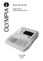 Olympia CM 762 Guide De Programmation