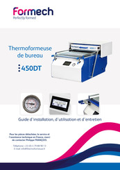 Formech 450DT Guide D'installation, D'utilisation Et D'entretien