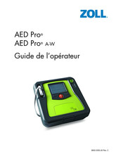 ZOLL AED Pro Guide De L'opérateur