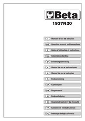 Beta 1937N20 Notice D'utilisation Et Instructions