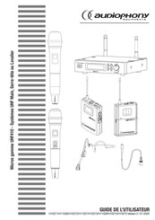 audiophony UHF410 Guide De L'utilisateur