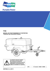 Doosan 7/53 Manuel De Fonctionnement Et D'entretien