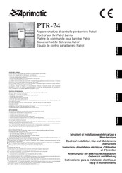 Aprimatic PTR-24 Instructions D'installation Éléctrique, D'utilisation Et D'entretien