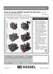 Kessel Aqualift F XL 200 Mono Instructions De Montage, D'utilisation Et De Maintenance