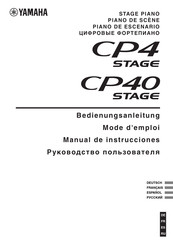 Yamaha CP40 Stage Mode D'emploi