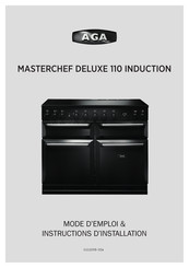 AGA MASTERCHEF DELUXE 110 INDUCTION Mode D'emploi & Instructions D'installation