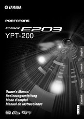 Yamaha YPT-200 Mode D'emploi