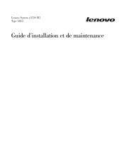 Lenovo 5463 Guide D'installation Et De Maintenance