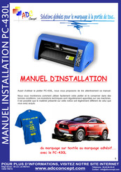 ADC Concept PC-430L Manuel D'installation