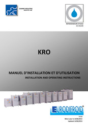 Eurodifroid KRO Manuel D'installation Et D'utilisation