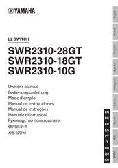 Yamaha SWR2310-18GT Mode D'emploi