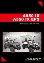 Masai A550 IX Manuel Du Propriétaire