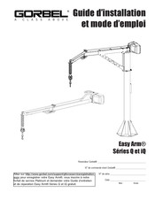 GORBEL Easy Arm iQ Serie Guide D'installation Et Mode D'emploi