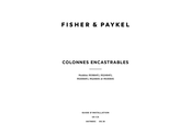 Fisher & Paykel RS1884FJ Guide D'installation