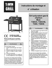 Chef Centre Twin Grill T30CH Instructions De Montage Et D'utilisation