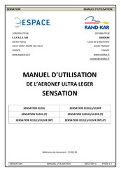Espace SENSATION 912ULS/ULSFR Manuel D'utilisation