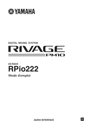 Yamaha RPio222 Mode D'emploi