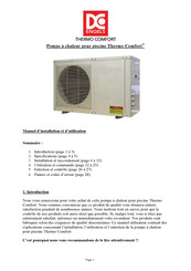 Engels Thermo Comfort MaxPump-30 Manuel D'installation Et D'utilisation