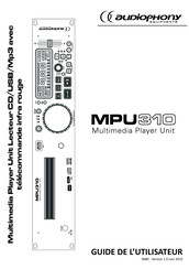 audiophony MPU310 Guide De L'utilisateur