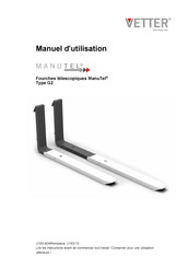 Vetter ManuTel G2 Manuel D'utilisation