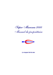 Amel Super Maramu 2000 Manuel Du Propriétaire