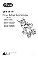 Ariens Sno-Thro ST11526DLE Manuel Du Propriétaire/Utilisateur